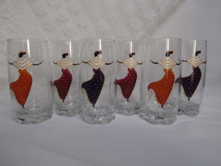 Verres limonade Arlésiennes dos, 3 couleurs au choix  35e