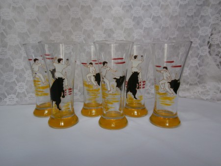 Verres pastis course camarguaise  38e