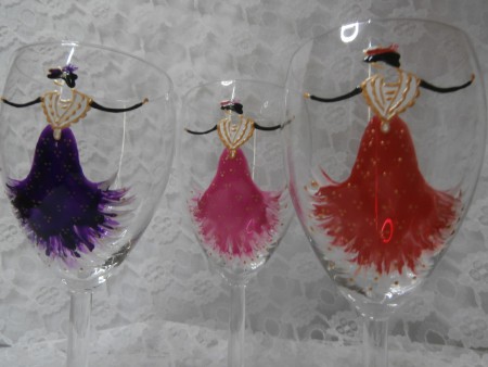 Verres à Vin Arlésiennes "Frou-Frou" 35e
